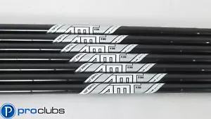 NEW TRUE TEMPER AMT TOUR WHITE BLACK ONYX R300 REGULAR FLEX IRON SHAFTS 4-PW 355 - Picture 1 of 3
