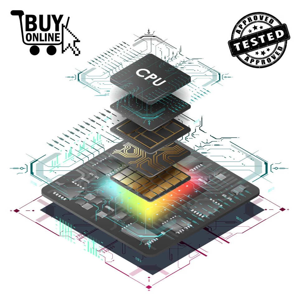 Processore Intel CPU Pentium Core2 Duo Core i7 i5 i3 LGA 1151 1155 1150 1156 775 - Immagine 1 di 4