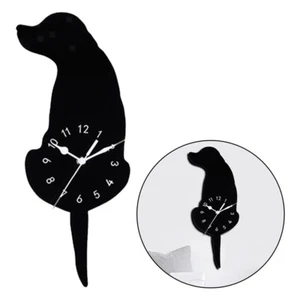 Cartoon Swing Quarz Stille Wanduhr Hundeschwanz Wohnzimmer Schlafzimmer Dekor B - Bild 1 von 9