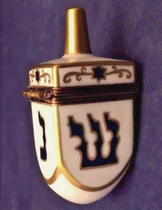 Schöne LaGloriette Limoges Frankreich Dreidel Schmuckschatulle - Bild 1 von 6