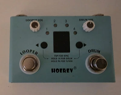HOEREV Drum Looper Tuner Effect Audio Workstation Guitar Pedal - Image 1 of 4