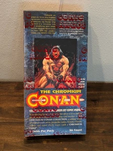 Conan Series 1, All Chromium Collector Cards, 1993 Booster Box, BRAND NEW Sealed - Picture 1 of 4