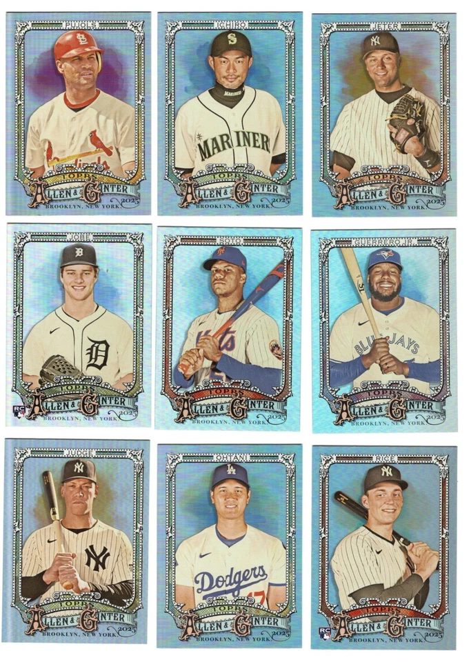 (91) Lote de retratos de plata Topps Allen & Ginter 2025 sin engaños Shohei Ohtani Judge Foto 1 de 1