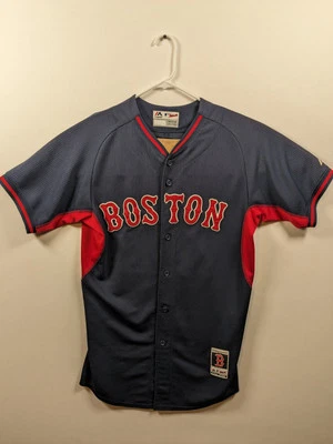 Majestic 正品波士顿红袜队达斯汀佩德罗亚酷底球衣 40 码 — 第 1/4 张图片
