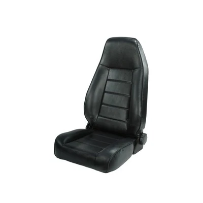 Asiento delantero reclinable Rugged Ridge con respaldo alto negro para Jeep y Wrangler 76-02 CJ Foto 1 de 4