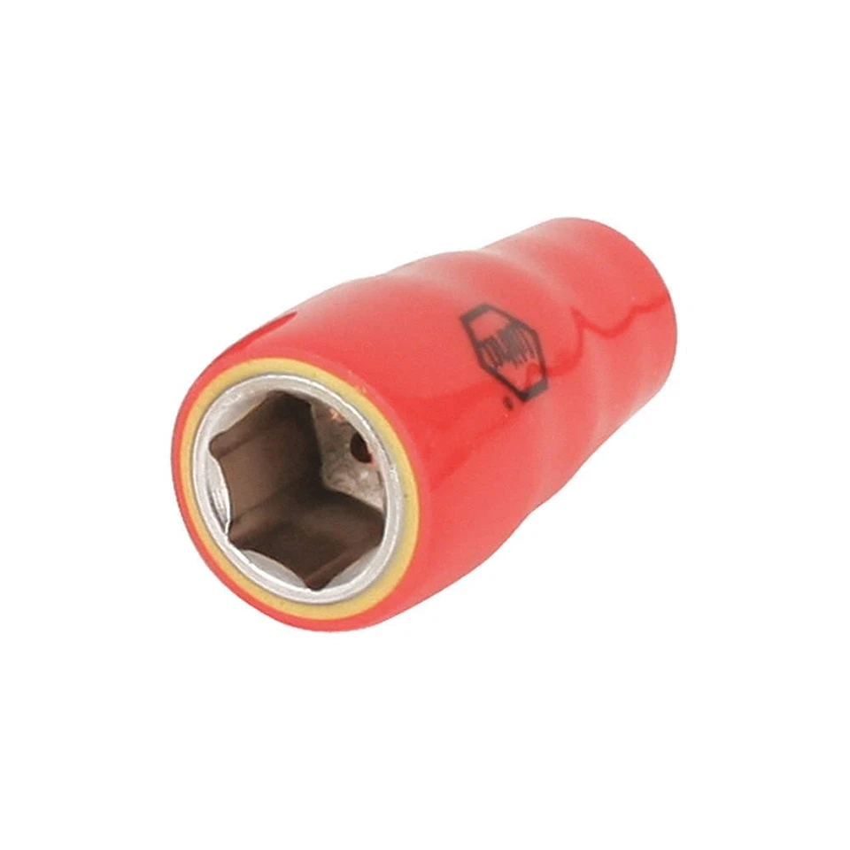 WIHA 31338 Socket, Steel, Chrome, 1/4 in 53KF49 - Image 1 of 1