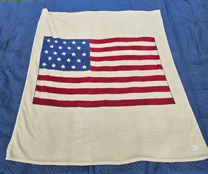 Lauren Ralph Lauren amerikanische Flagge große Decke Dekor weiches Fleece 65x60 - Bild 1 von 6