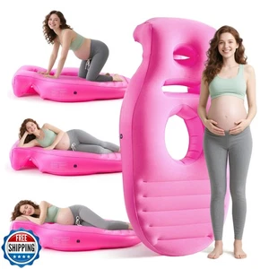 Neoflavie Aufblasbares Schwangerschaftskissen, Ganzkörper Schwangerschaftsmatratze mit Loch - Bild 1 von 5