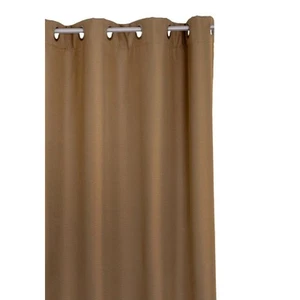 RIDEAU Thermovorhang Fertiggardine blickdicht Ösen 140x250 cm hellbraun - Bild 1 von 1