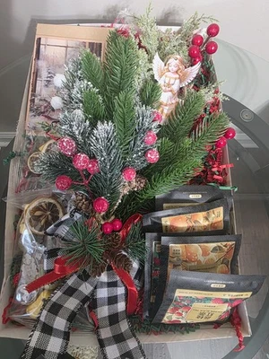 Juego de regalo de Navidad • Caja de variedad de té • Adorno de ángel • Decoración navideña Foto 1 de 4