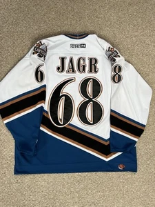 Camiseta deportiva de hockey icónica Jaromir Jágr Washington Capitals Screaming Eagles NHL CCM - Imagen 1 de 15