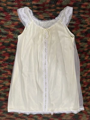 复古 60 年代黄色花卉花边娃娃内衣 Elaine Sabrina Carpenter Miss 著 — 第 1/4 张图片