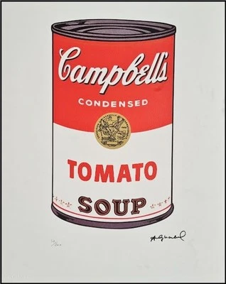ANDY WARHOL *Campbells Tomato Soup*50 x 40 cm*signed lithograph*limited # 52/200 - Bild 1 von 4