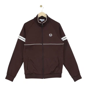Sergio Tacchini Track Jacket Mens Size L Brown Retro Sport Casual - Picture 1 of 15