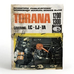 Manual de taller TORANA 1200 y 1300 cubierta LC, LJ, TA publicaciones científicas - Imagen 1 de 6