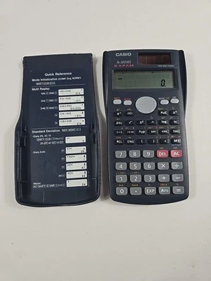 Casio FX-300MS S-V.P.A.M. Scientific Calculator Cover Solar Power, Tested Works - Image 1 of 2