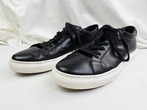 Steve Madden Talla 11 Para Hombres Cuero Negro Bajo Encaje Bolo Moda Tenis - Imagen 1 de 12