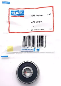 Rodamiento de bolas de una sola fila SKF 627 2RSH 7 mm x 22 mm x 7 mm 2 sellos de goma - Imagen 1 de 4