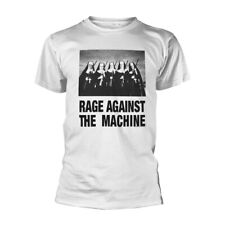 RAGE AGAINST THE MACHINE - NUNS AND GUNS WHITE T-Shirt, Front & Back Print Small