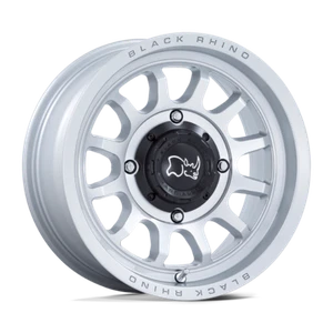 Set of 4 Black Rhino Powersports RAPID UTV Wheels 15X7 4X110 H-SILVER MCH 10MM - Picture 1 of 1