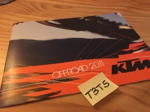 Póster KTM Gama Offroad 2011 Todo Terreno Moto Prospecto Catálogo Prospekt - Imagen 1 de 3