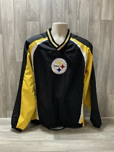 Pittsburgh Steelers Jacke Large Pullover Windbreaker Logo - Bild 1 von 8