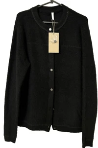 Jersey Soya Concept Nessie Negro Botón Mezcla Lana Detalle Brillo XL NUEVO - Imagen 1 de 10