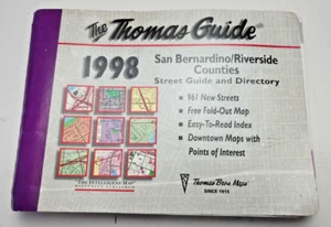 The Thomas Guide San Bernardino & Riverside Counties Street Guide 1998 - Picture 1 of 8