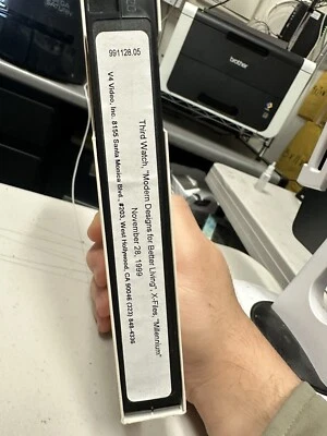 The X-Files “Millenium” Tv Show Network Master Copy (VHS, 1997) Rare Htf Oop - Image 1 of 2