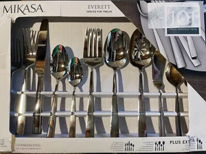 Mikasa Everett 101-Piece 18/10 Stainless Steel Flatware Set, 101pc. - Picture 1 of 3