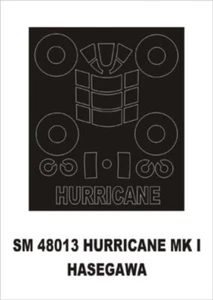 Montex SM48013 Hawker Hurricane Mk.I-IV 1/48 mask - Picture 1 of 1