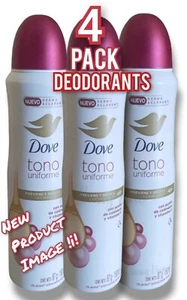 4 Pack Dove Dermo Aclarant 48h Anti-Transpirant Body Spray, 150ml  - Picture 1 of 7