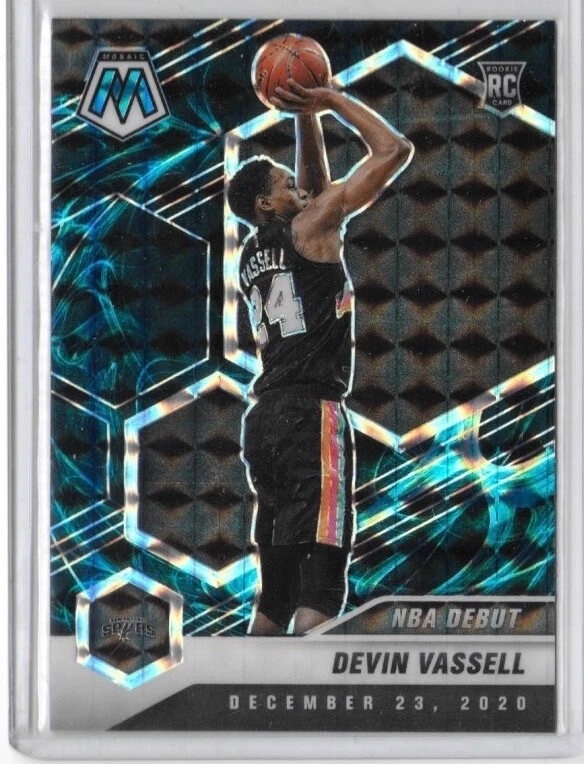 Devin Vassell 2020-21 Panini Mosaic Genesis Prizm #278 RC Rookie Debut Case Hit