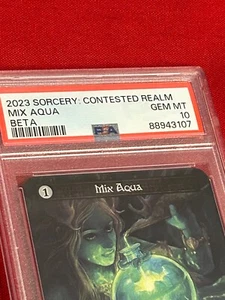 2023 SORCERY: CONTESTED REALM MIX AQUA BETA PSA 10 - Picture 1 of 11