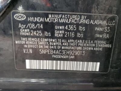 Modulador ABS usado se adapta a: conjunto modulador Hyundai Sonata 2014 2,4 L VIN C 8ª d Foto 1 de 4