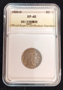 1920-D Buffalo Nickel XF 40 Better Date - Picture 1 of 4