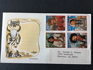 Legenden des Westens Briefmarken Geronimo Sacagawea Kit Carson Tilgham 29c - Bild 1 von 2