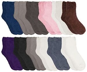 Yacht & Smith Womens Wholesale Warm Cozy Fuzzy Colorful Winter Socks "size 9-11"