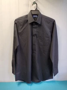Neil Allyn Mens Oxford Black Dress Shirt Button Up Long Sleeve Size L 34/35 - Picture 1 of 10