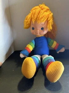 Mattel Hallmark Cards Rainbow Brite Plush Doll Toy Yarn Hair Vintage 1983 20" - Bild 1 von 7