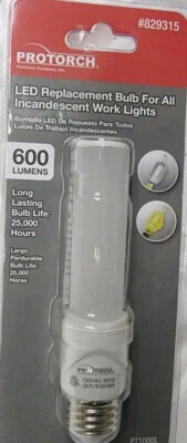 2 ProTorch 7-Watt LED Work Light Bulbs 40-Watt equivalent 600 Lumens, U Get Both - Image 1 of 4