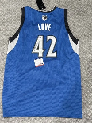 Kevin Love Signed AUTO Timberwolf ADIDAS AUTHENTICS Jersey Autographed PSA COA - Image 1 of 4
