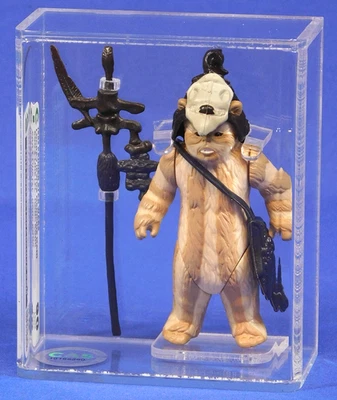 VINTAGE STAR WARS GRADED 90 EWOK LOGRAY LOOSE FIGURE 1983 KENNER - Image 1 of 4