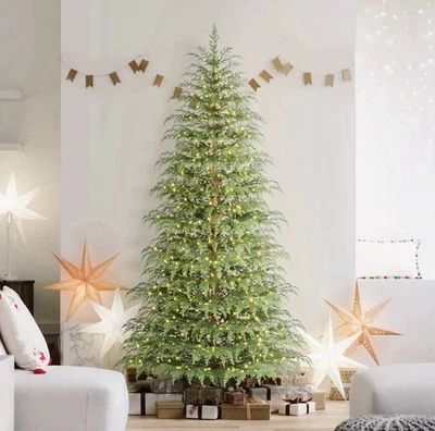 Árbol de Navidad LED preiluminado My Texas House 7,5 pies ciprés 500 luces centelleantes Foto 1 de 4