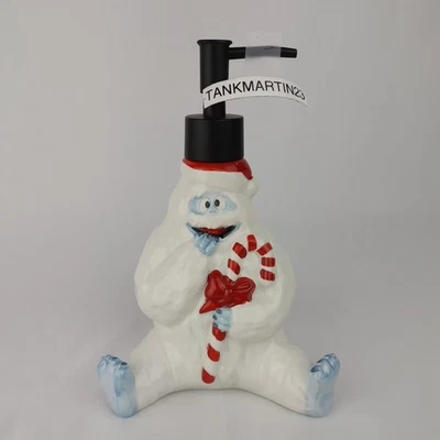 Dispensador de jabón de cerámica Bumble con bastón de caramelo de Rudolph The Red Nosed Reindeer  Foto 1 de 4