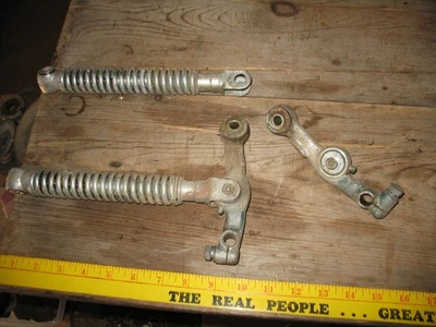 1960s HONDA CT90 CT 90 MOTORCYCLE FRONT SUSPENSION SHOCKS & ARMS LEFT & RIGHT - Image 1 of 4