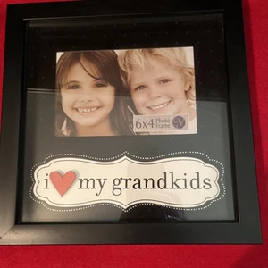 Marco Nuevo Vista Regalos "Amo a mis nietos" Marco de Fotos 9x9 para Foto 6x4 - ¡Nuevo! - Imagen 1 de 6