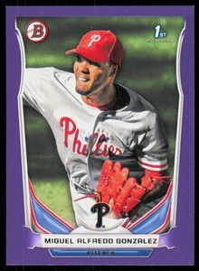 2014 Bowman Prospects Purple 1st Miguel Alfredo Gonzalez #BP105 - Picture 1 of 2