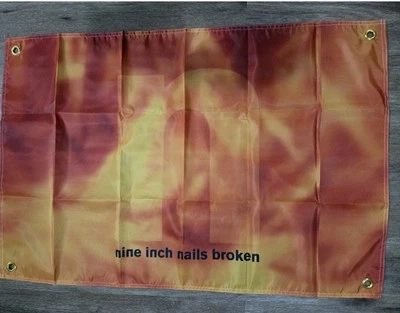 Nine Inch Nails NIN Broken  Banner 2' x 3'. 4 Gromets To Hang - Image 1 of 2