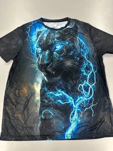 Camicia Uomo Pantere Sottili ~ Nuova con etichette! - Foto 1 di 4